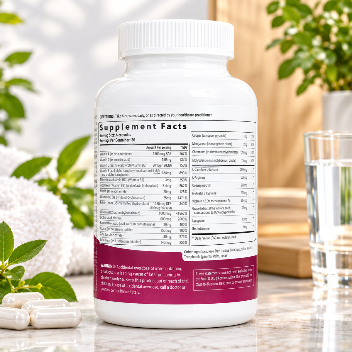 Fairhaven Health FH PRO for Women – Fertility Multivitamin 3 PACK, 540 Capsules