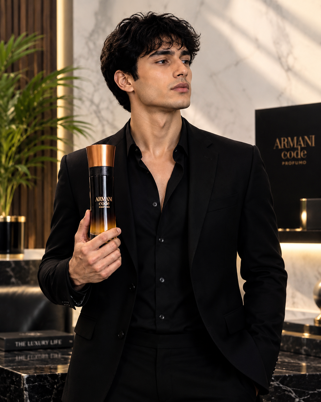 Giorgio Armani Code Profumo Eau de Parfum for Men 3.7 oz Spray – Long Lasting Fragrance
