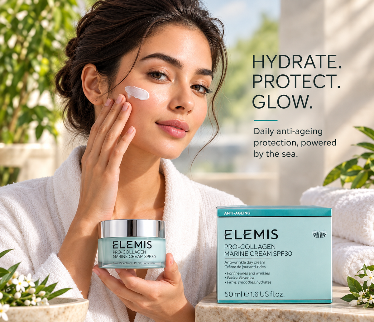 ELEMIS Pro-Collagen Marine Cream SPF 30 50ml 1.6oz Anti-Wrinkle Moisturizer