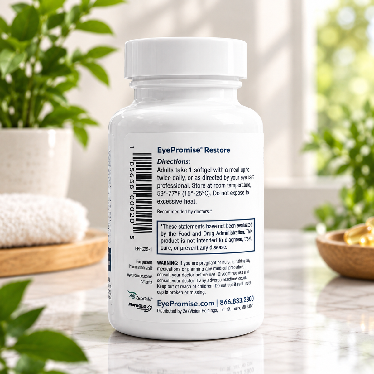 EyePromise Restore Eye Supplement 60 Softgels – Macular & Vision Health Support | Luxeora Shop