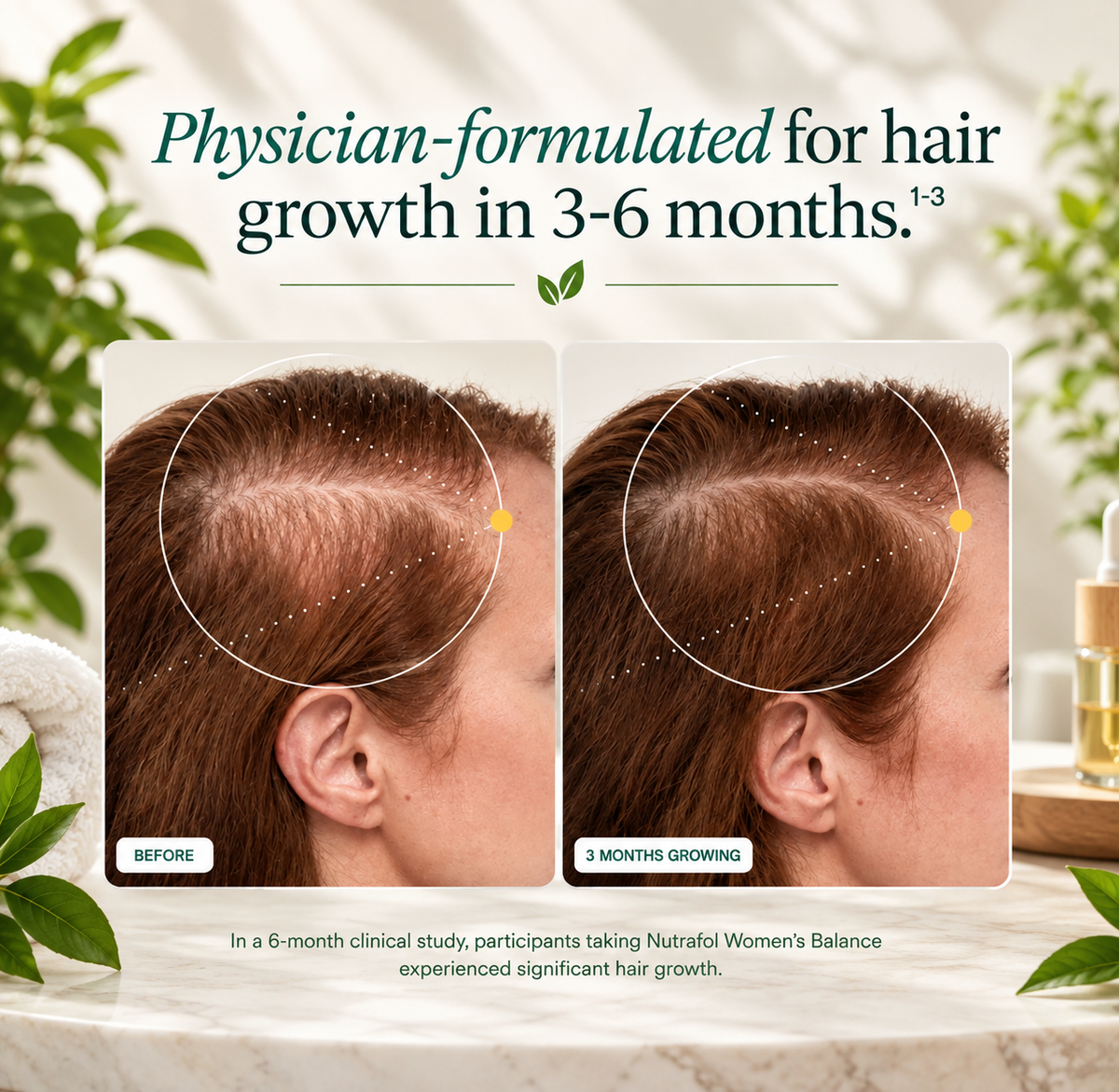 Nutrafol Women’s Balance Hair Growth Supplement 120 Capsules – Hair & Wellness Support | Luxeora Shop