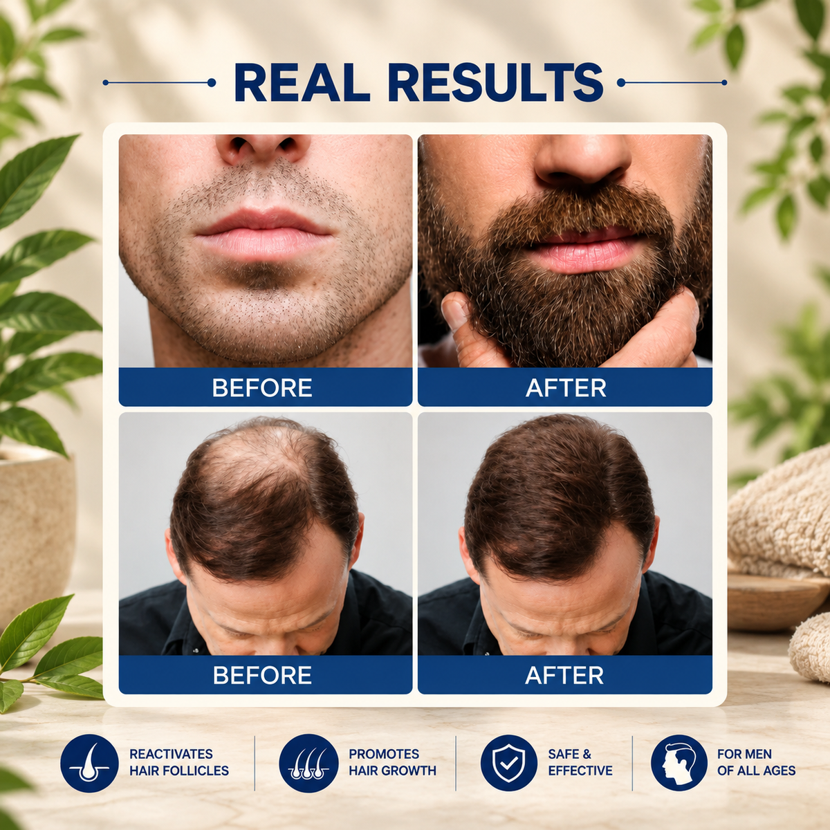 Kirkland Minoxidil 5% Extra Strength for Men – Hair Regrowth Topical Solution | Luxeora Shop