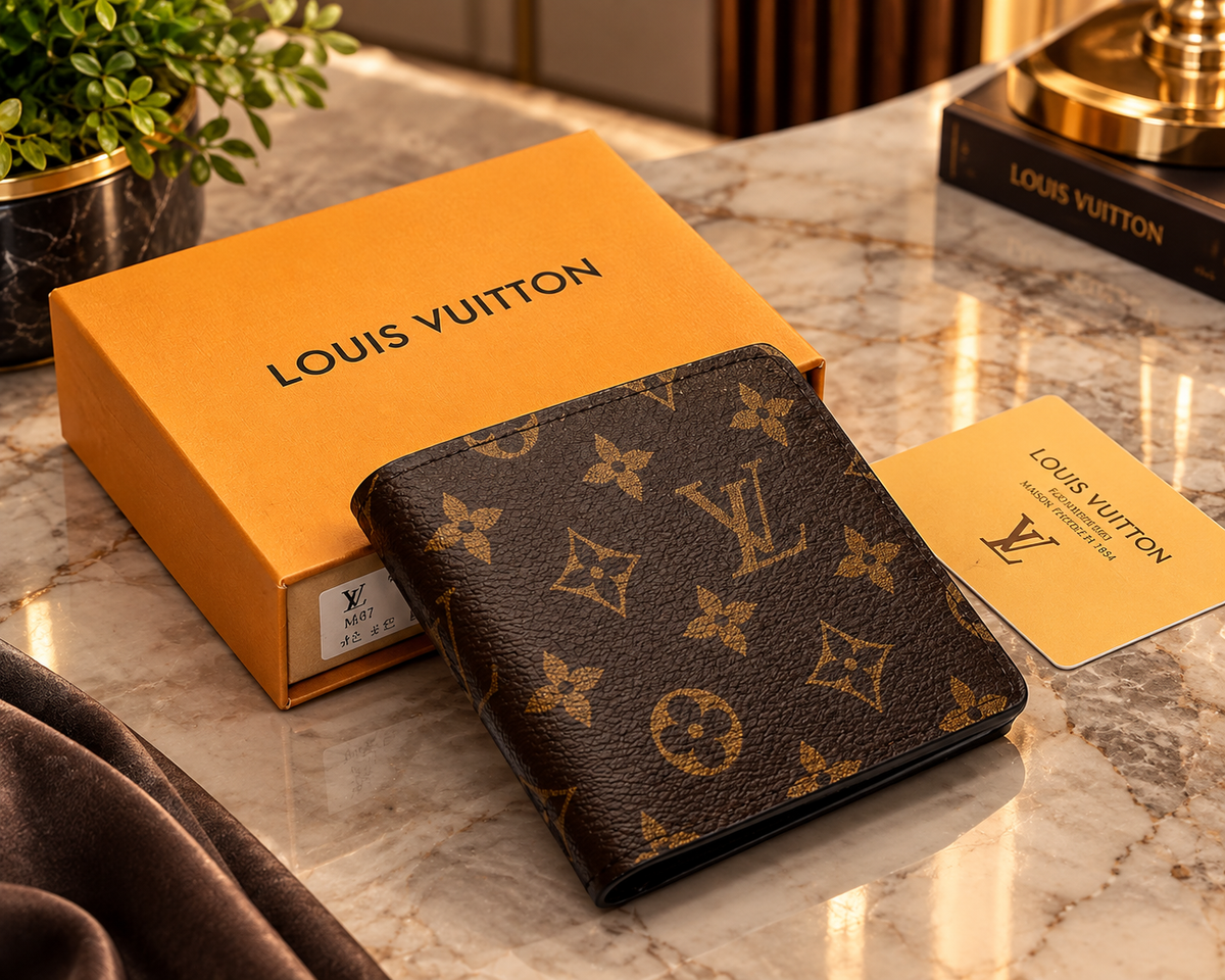 Louis Vuitton Multiple Wallet Monogram Brown Men's Wallet – Compact Designer Bifold | Luxeora Shop