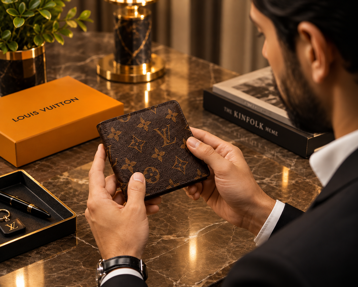 Louis Vuitton Multiple Wallet Monogram Brown Men's Wallet – Compact Designer Bifold | Luxeora Shop