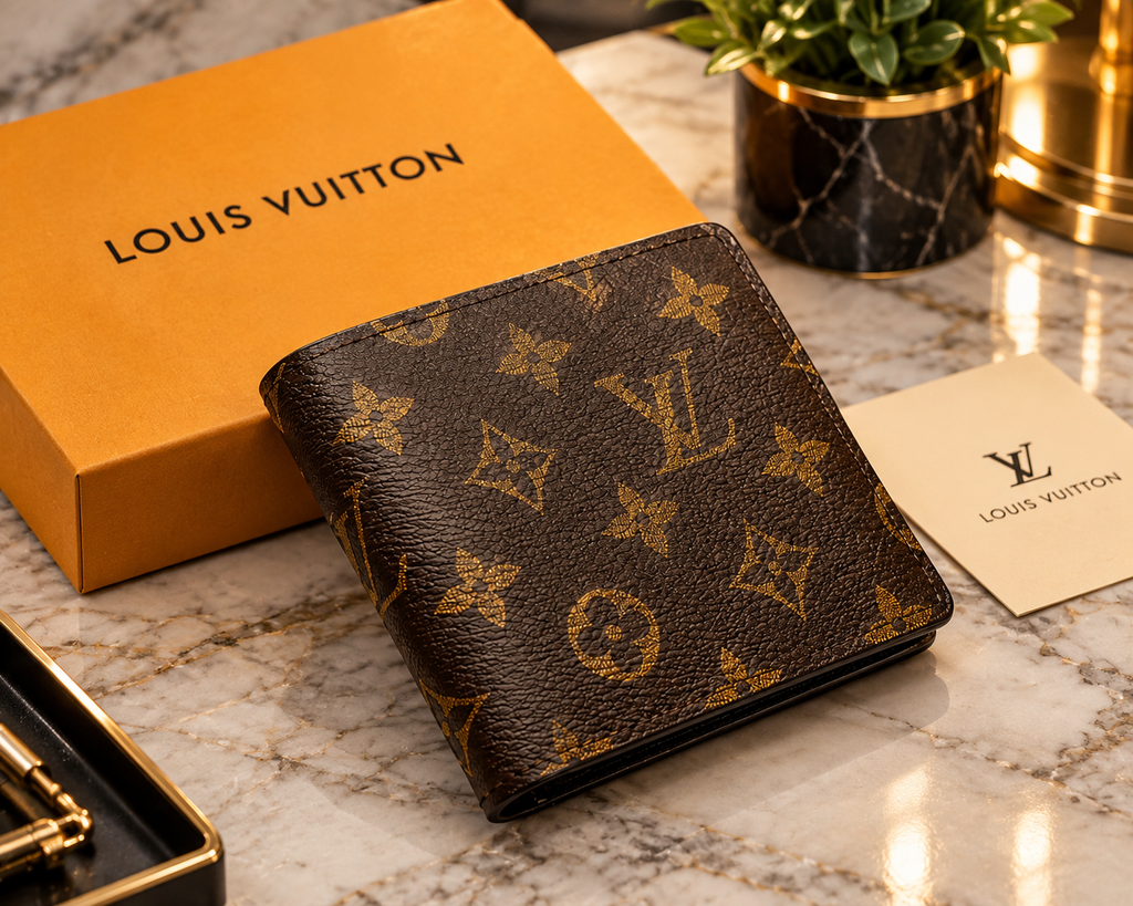 Louis Vuitton Multiple Wallet Monogram Brown Men's Wallet – Compact Designer Bifold | Luxeora Shop