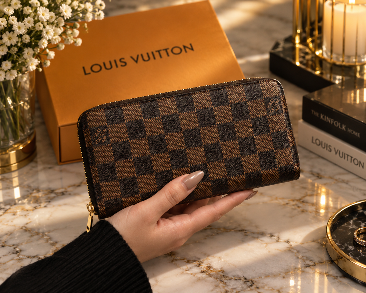 Louis Vuitton Clémence Wallet Monogram Canvas – Zip Around Long Wallet | Luxeora Shop