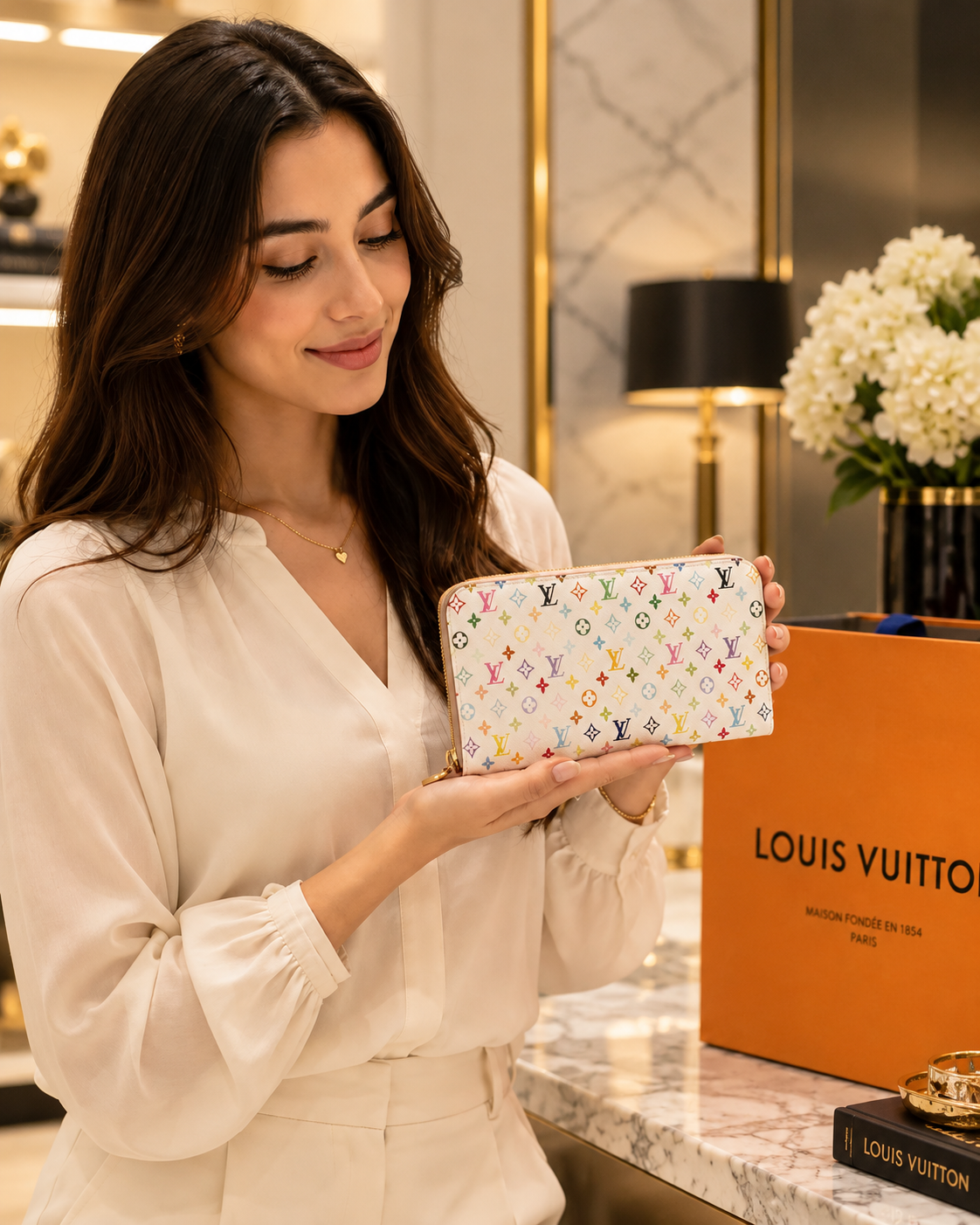 Louis Vuitton x Murakami Zippy Wallet Multicolor Monogram M13922 – Designer Zip-Around Wallet | Luxeora Shop