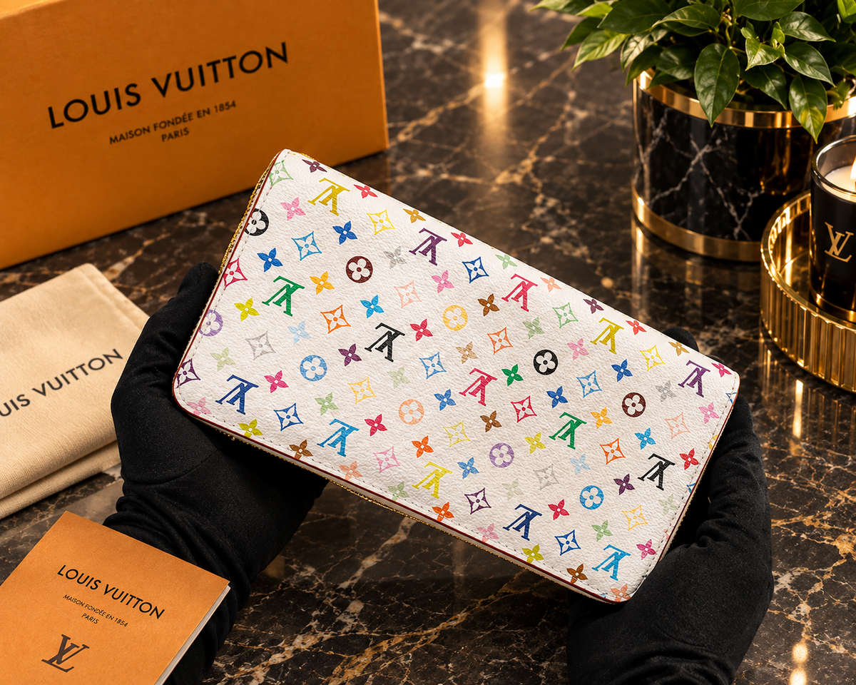 Louis Vuitton x Murakami Zippy Wallet Multicolor Monogram M13922 – Designer Zip-Around Wallet | Luxeora Shop