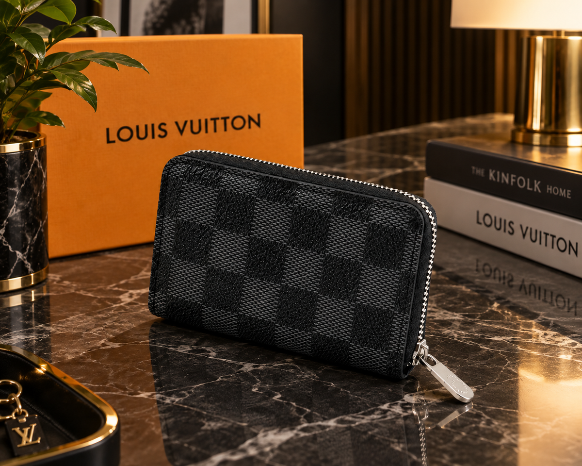 Louis Vuitton Damier Graphite Zippy Coin Purse – Compact Designer Coin Wallet | Luxeora Shop