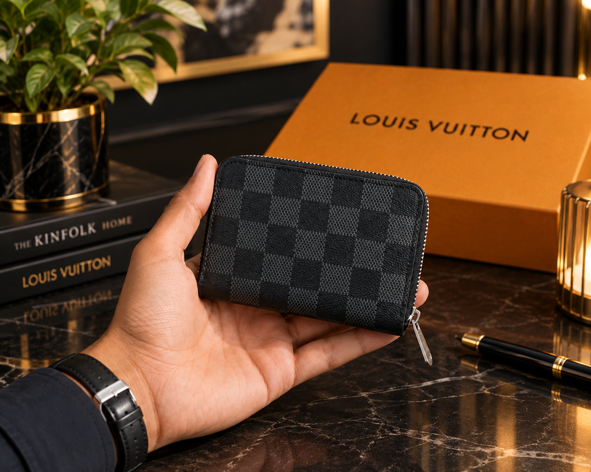 Louis Vuitton Damier Graphite Zippy Coin Purse – Compact Designer Coin Wallet | Luxeora Shop
