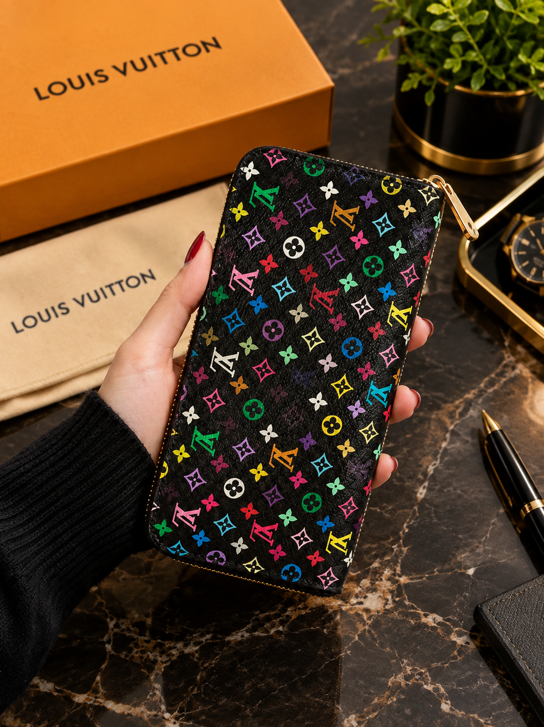 Louis Vuitton Zippy Wallet Multicolor – Monogram Designer Long Wallet | Luxeora Shop