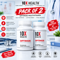 10X Health Optimize Methylated Multivitamin 90 Capsules – 34-in-1 Formula with 5-MTHF & B12 | Luxeora Shop