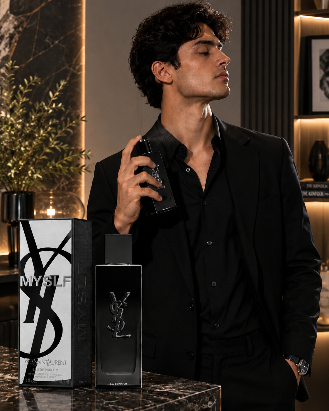 Yves Saint Laurent MYSLF Eau de Parfum 100ml 3.4oz – Woody Floral Men's Fragrance | Luxeora Shop