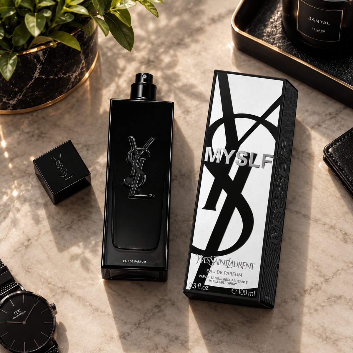 Yves Saint Laurent MYSLF Eau de Parfum 100ml 3.4oz – Woody Floral Men's Fragrance | Luxeora Shop