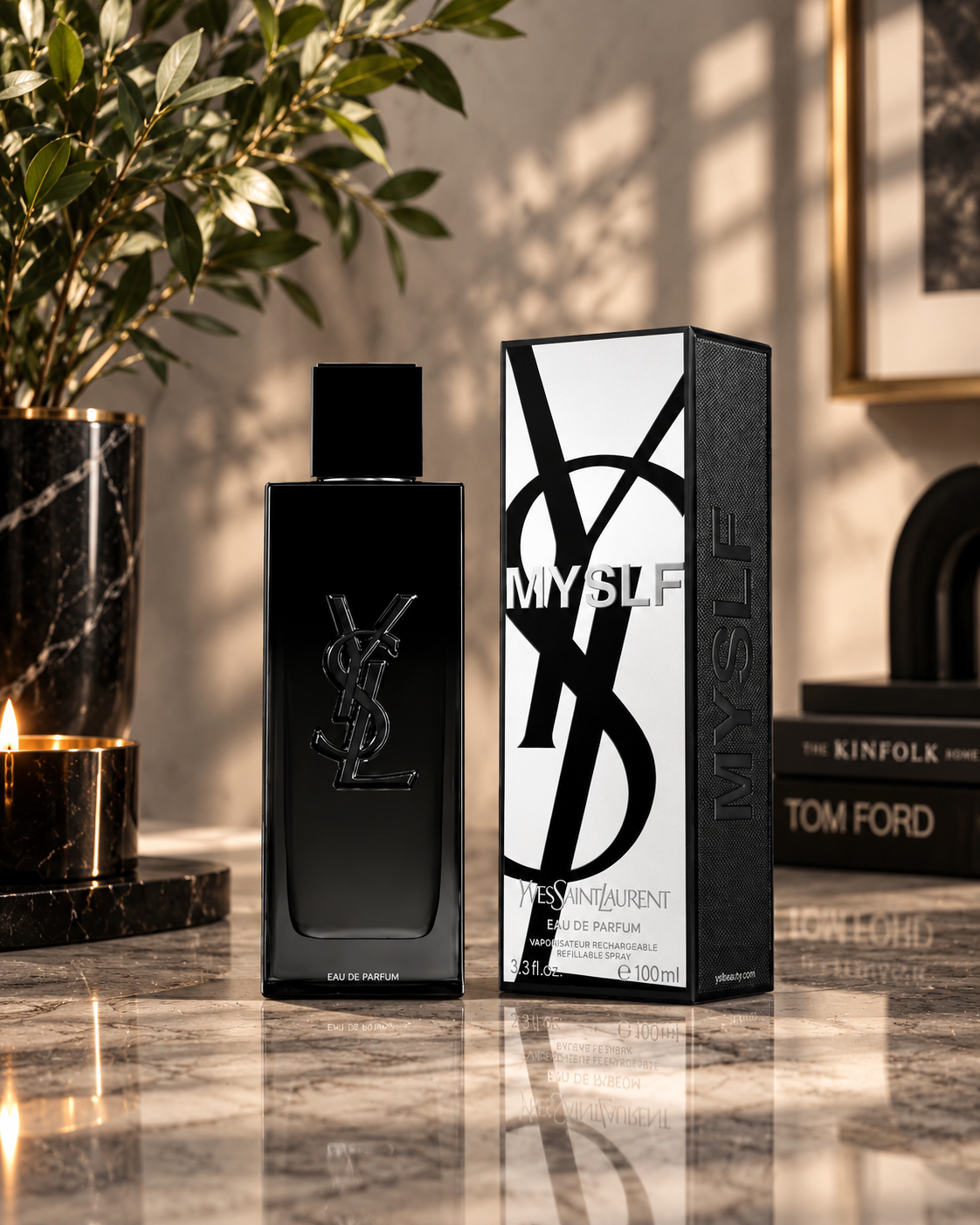 Yves Saint Laurent MYSLF Eau de Parfum 100ml 3.4oz – Woody Floral Men's Fragrance | Luxeora Shop