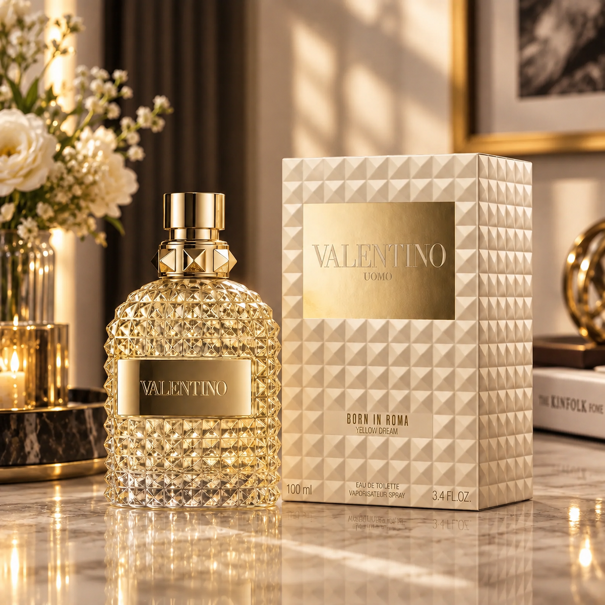 Valentino Uomo Born In Roma The Gold Eau de Toilette 3.4oz 100ml – Luxury Men's Fragrance | Luxeora Shop