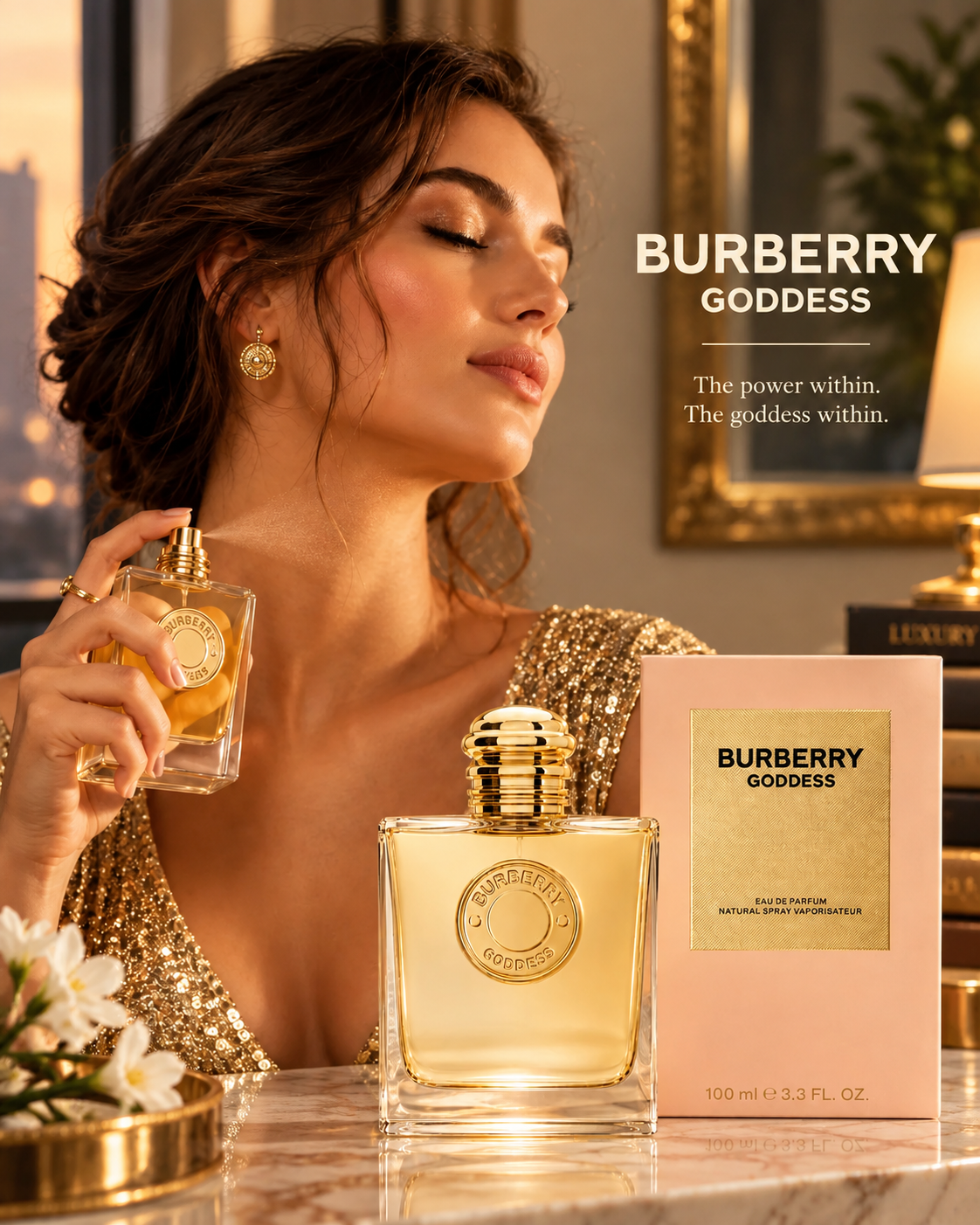 Burberry Goddess Eau de Parfum for Women 100ml 3.3oz – Vanilla & Lavender Fragrance | Luxeora Shop