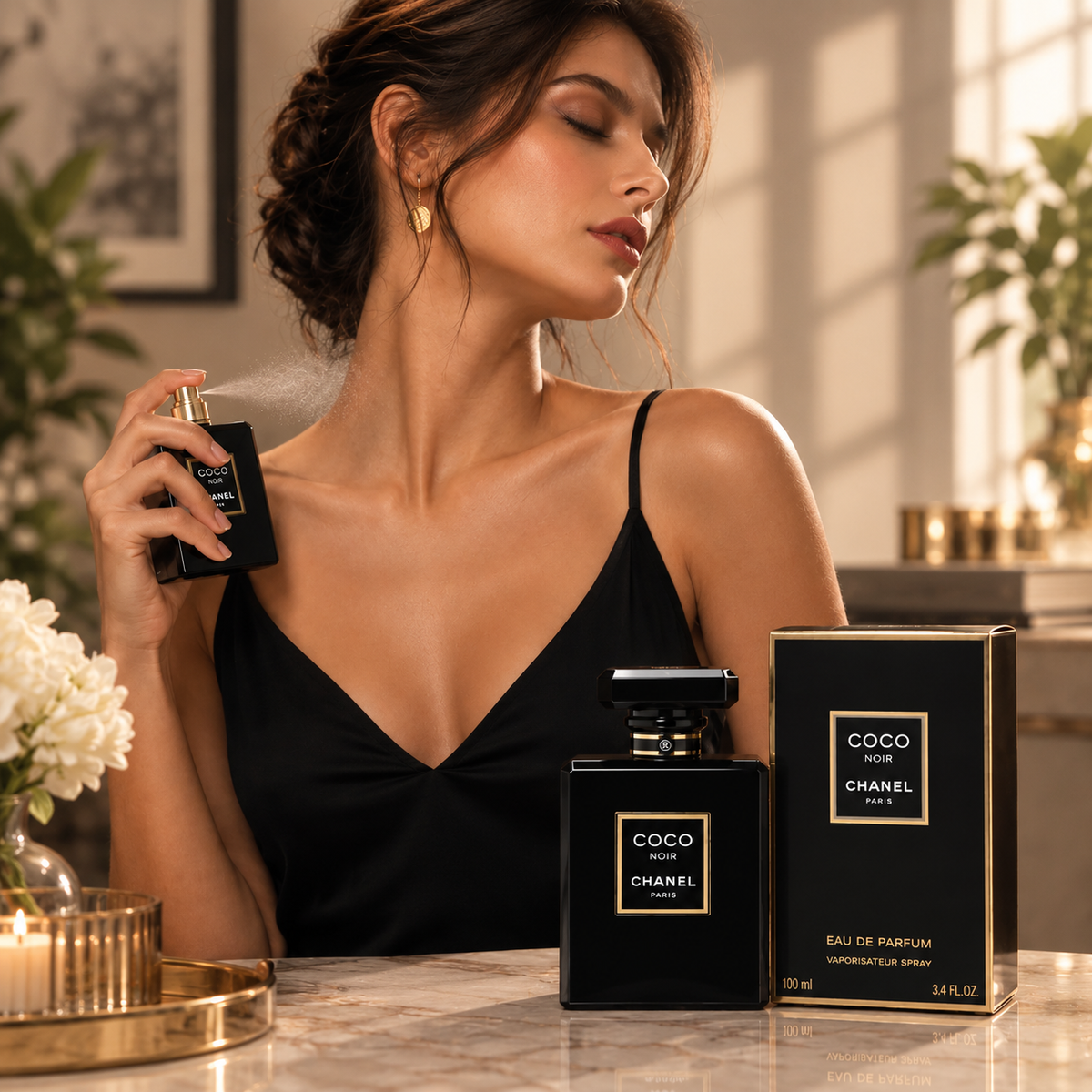 CHANEL Coco Noir Eau de Parfum for Women 100ml 3.4oz – Luxury Ambery Floral Fragrance | Luxeora Shop