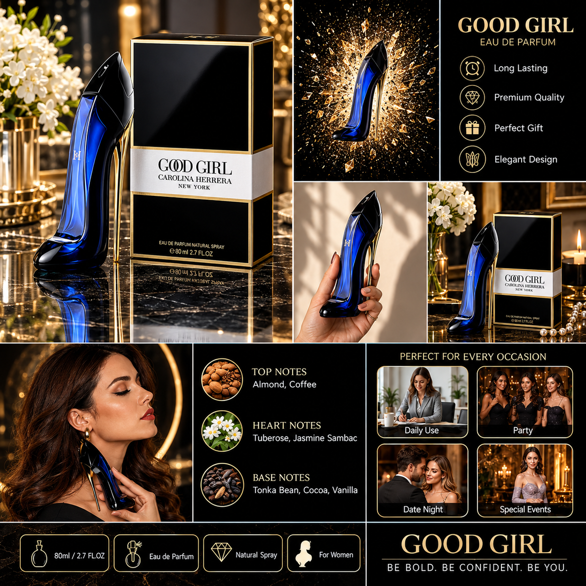 Carolina Herrera Good Girl Eau de Parfum for Women 80 ML / 2.7 oz