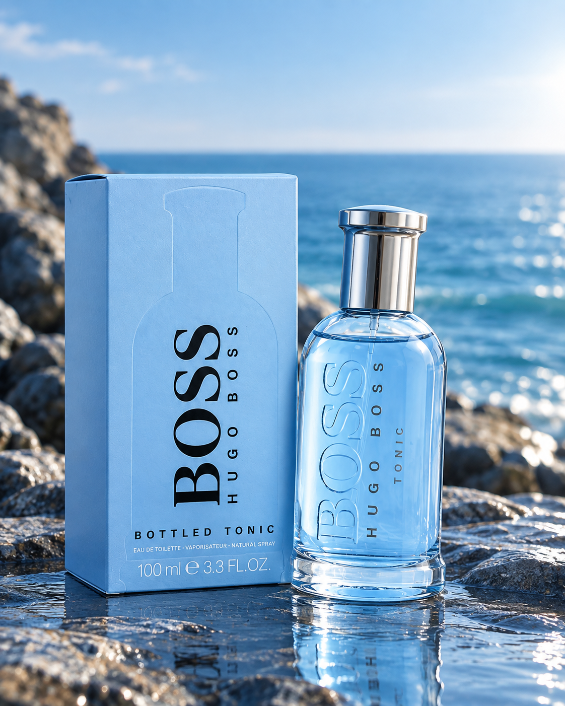HUGO BOSS Bottled Tonic Eau de Toilette Spray for Men 3.3 oz / 100 ml