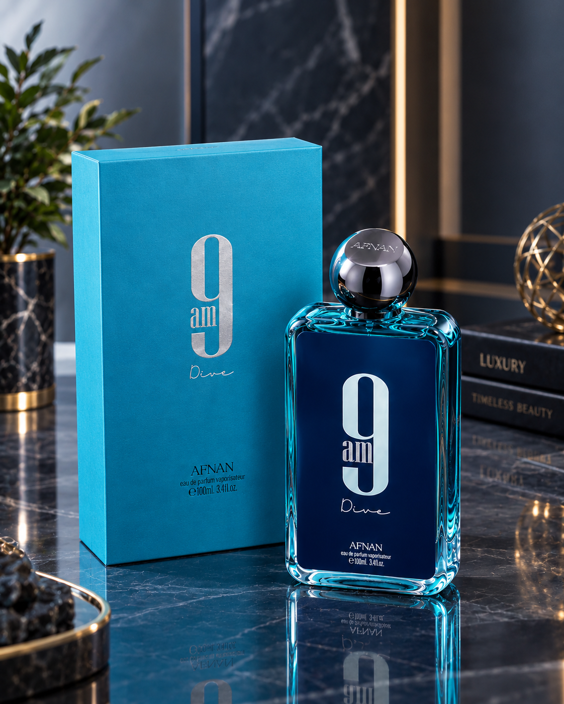 Afnan 9 AM Dive Eau de Parfum 3.4 oz 100ml Unisex Fragrance – Luxeora Shop