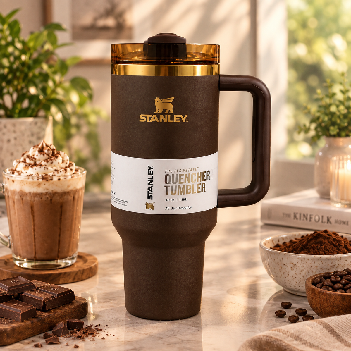 Stanley The Chocolate Gold Quencher H2.0 40 OZ Tumbler – Luxeora Shop