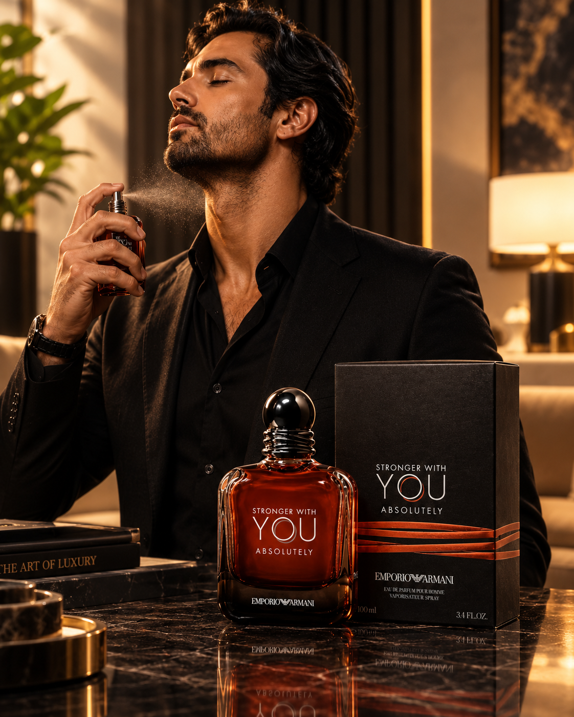 Giorgio Armani Stronger With You Absolutely Parfum 100ml / 3.4 oz Men's Fragrance – Luxeora Shop