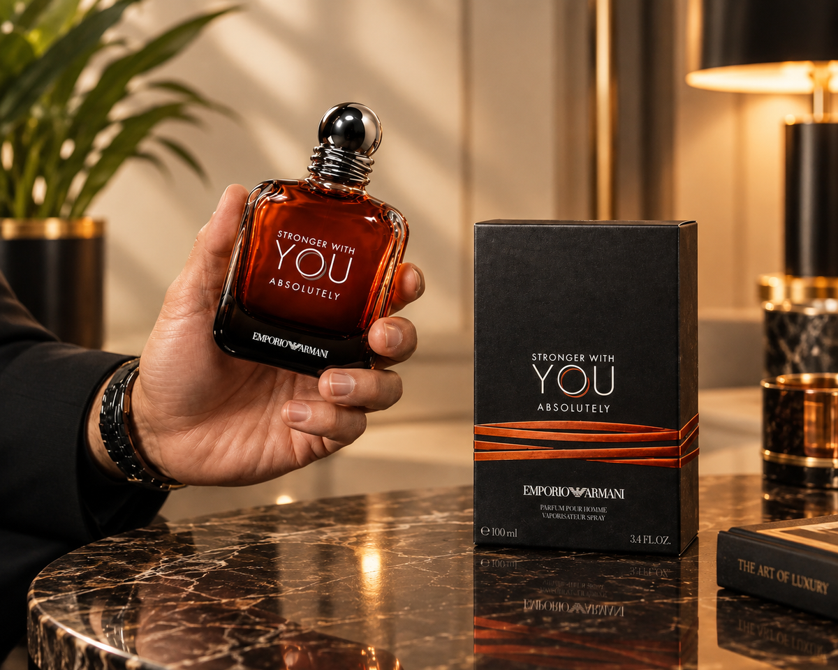 Giorgio Armani Stronger With You Absolutely Parfum 100ml / 3.4 oz Men's Fragrance – Luxeora Shop