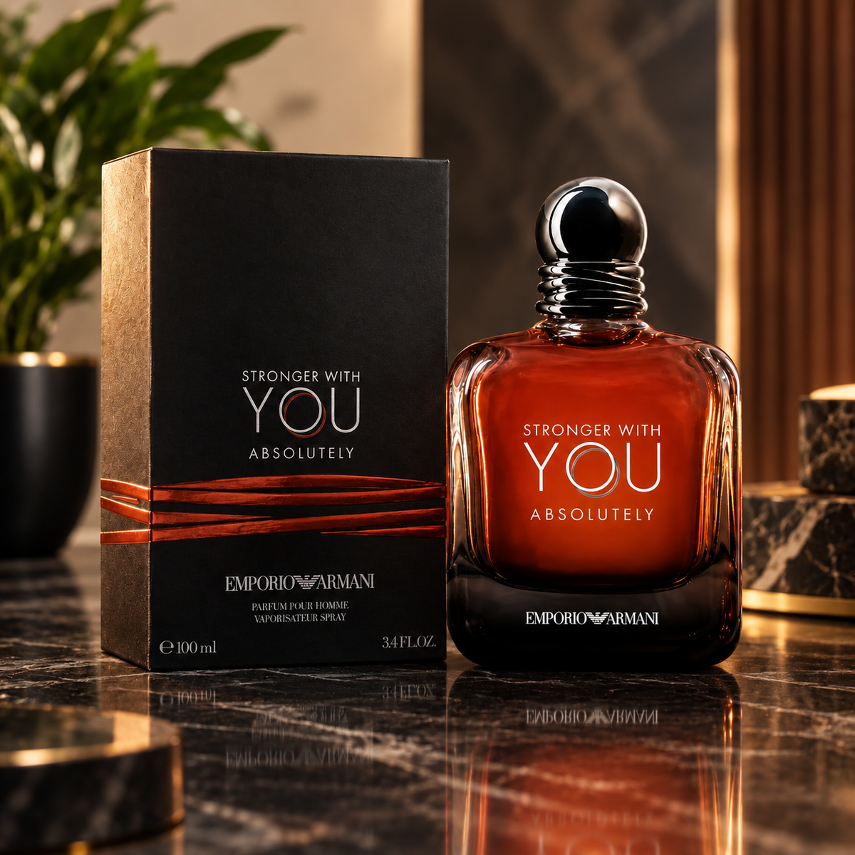 Giorgio Armani Stronger With You Absolutely Parfum 100ml / 3.4 oz Men's Fragrance – Luxeora Shop