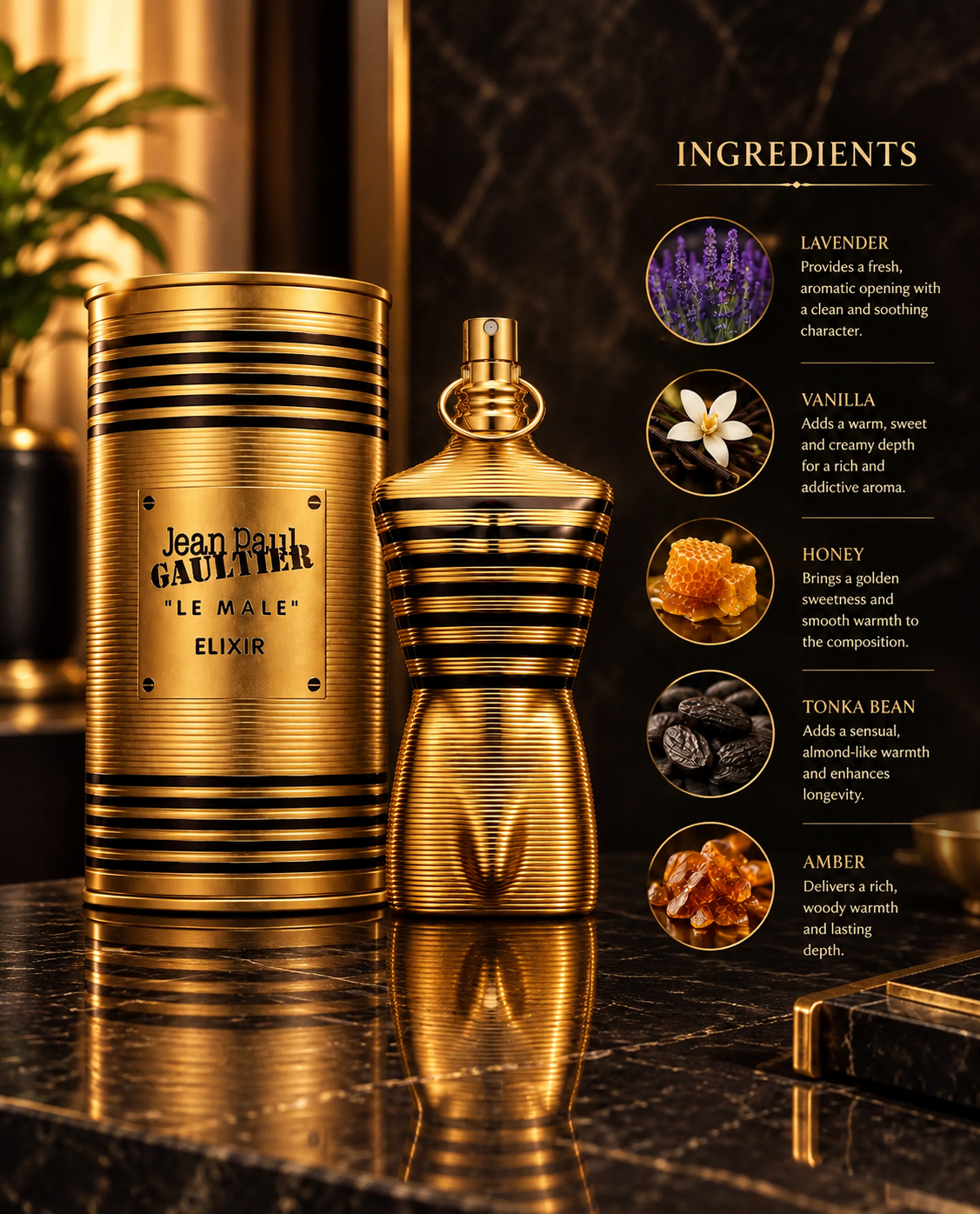 Jean Paul Gaultier Le Male Elixir Parfum 125ml / 4.2 oz Men's Fragrance – Luxeora Shop