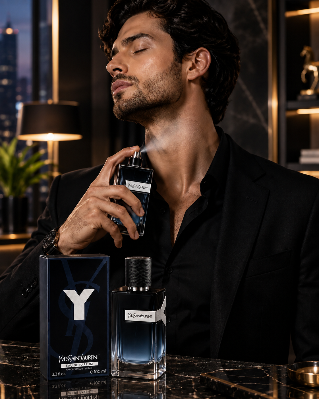 YSL Y Eau de Parfum 100ml / 3.3 oz Refillable Men's Cologne – Luxeora Shop