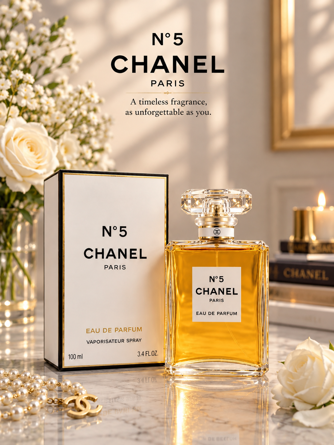 CHANEL N°5 Eau de Parfum 100ml / 3.4 oz Women's Perfume – Luxeora Shop