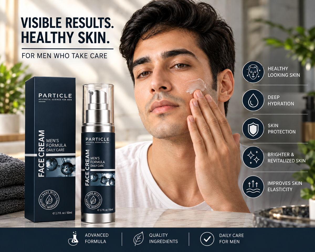 Particle Face Cream for Men 2-Pack 6-in-1 Anti-Aging Moisturizer 3.4 oz / 100 ml