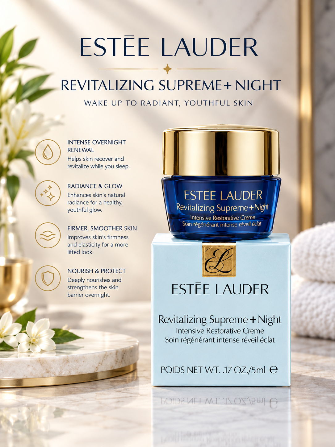 Estée Lauder Revitalizing Supreme+ Night Intensive Restorative Creme 30ml – Luxeora Shop