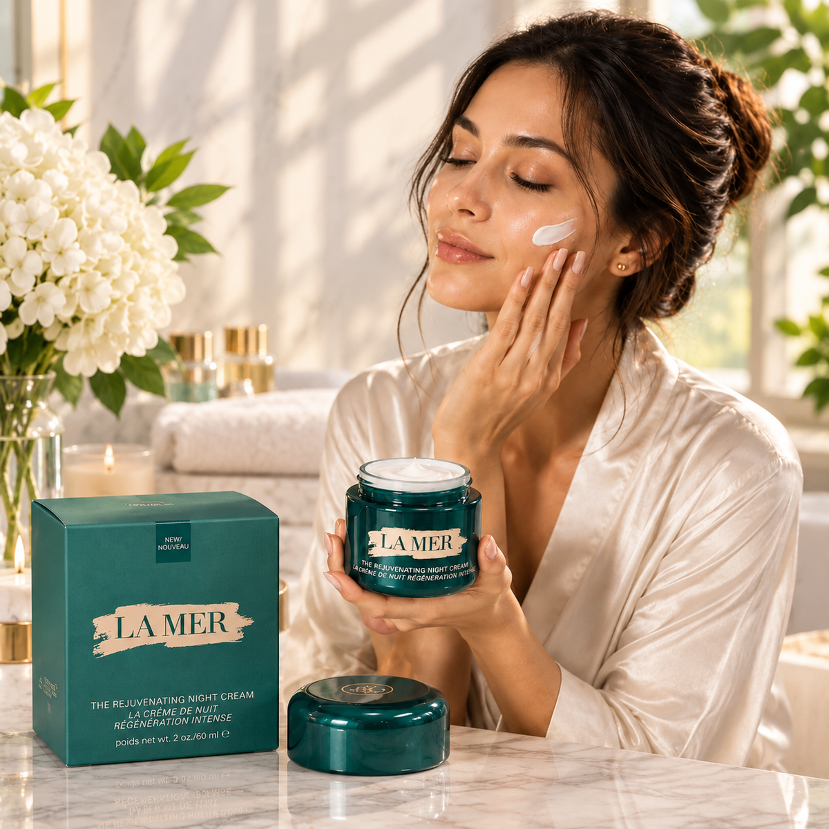 La Mer The Rejuvenating Night Cream 2 oz / 60ml – Luxury Facial Moisturizer NEW
