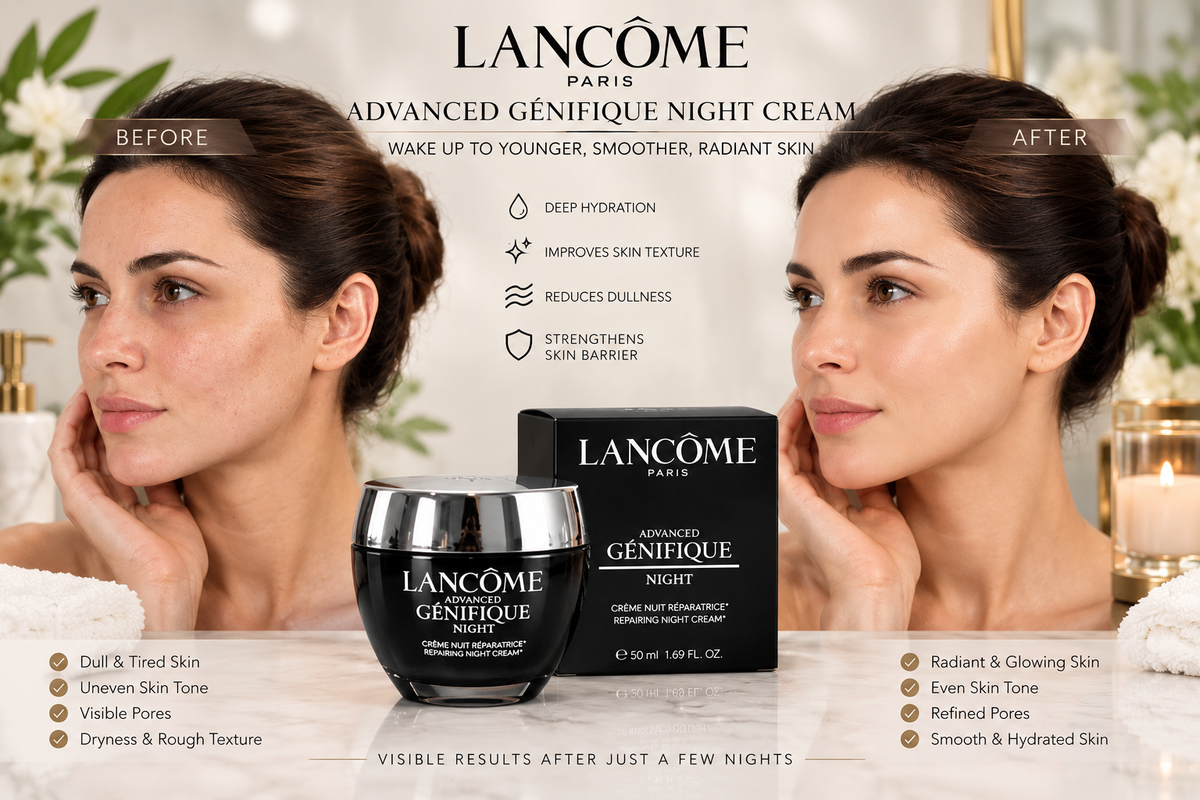 Lancôme Advanced Génifique Repairing Night Cream 1.7 oz / 50 ml – Luxeora Shop