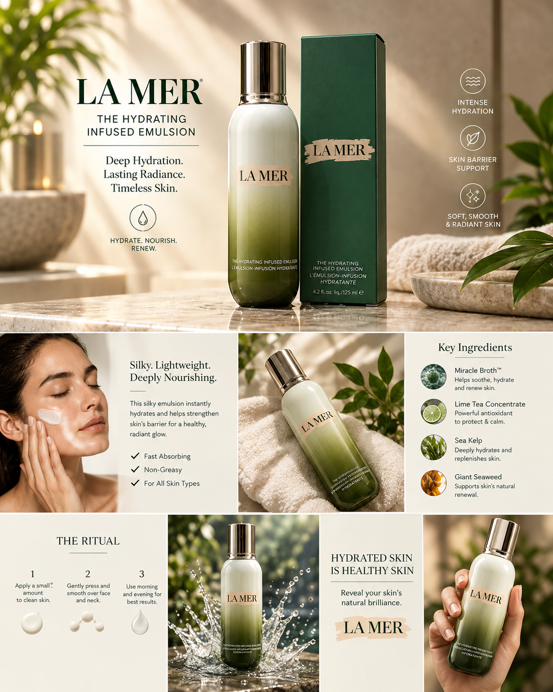 La Mer The Hydrating Infused Emulsion 125ml / 4.2 oz – New – Luxeora Shop