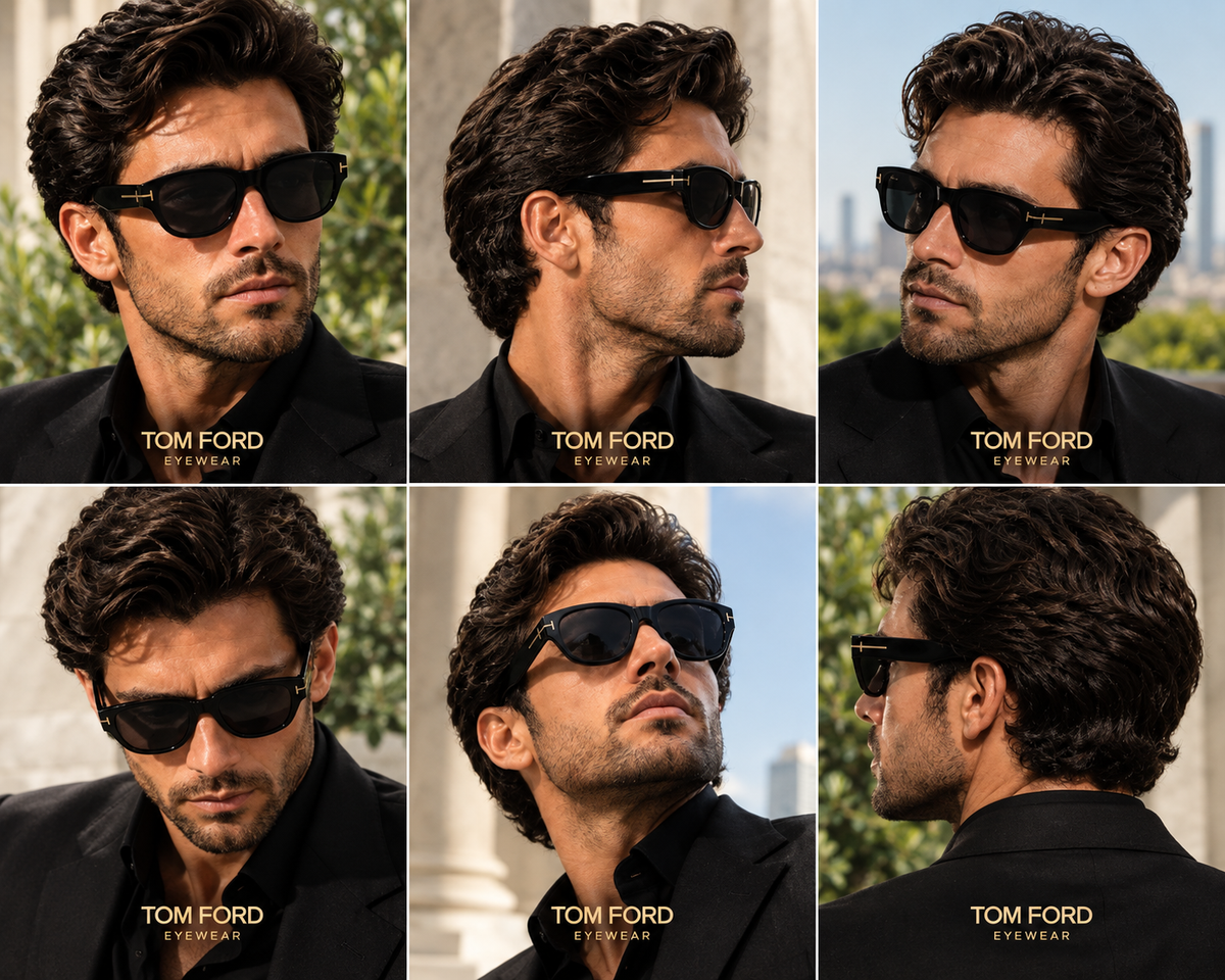 Tom Ford TF1329 01B Icon Collection Sunglasses – Black, Grey Gradient – Brand New