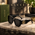 GUCCI Women's Square Oversized Sunglasses – Black Frame Grey Lenses | GG0956S
