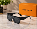 LOUIS VUITTON WAIMEA Z1082E Men's Sunglasses – Black Frame, Gray Monogram Lenses