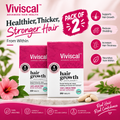 VIVISCAL Hair Growth Supplements for Women – 60 Tablets, 1 Month | Thicker Fuller Hair