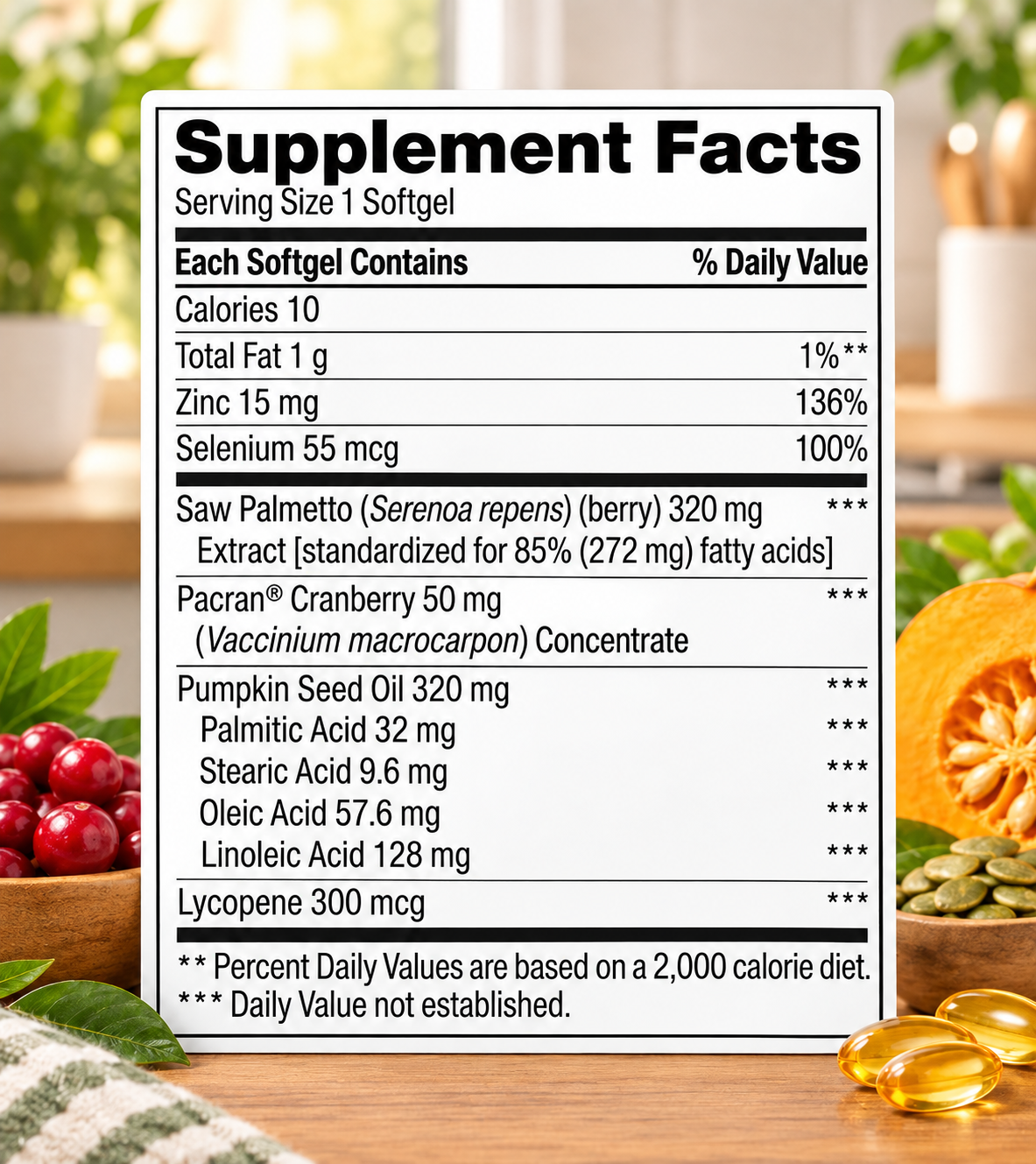 Trunature Prostate Plus Health Complex – 250 Softgels | Saw Palmetto, Zinc & Lycopene