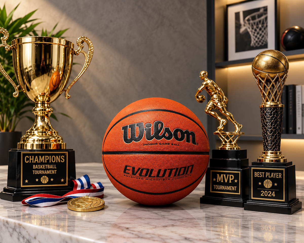 Wilson Evolution 29.5" Official Size Indoor Basketball – High Grip Composite Game Ball | Luxeora Shop