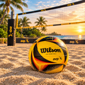 Wilson AVP OPTX Official Beach Volleyball – Tour Match Game Ball Yellow Black | Luxeora Shop