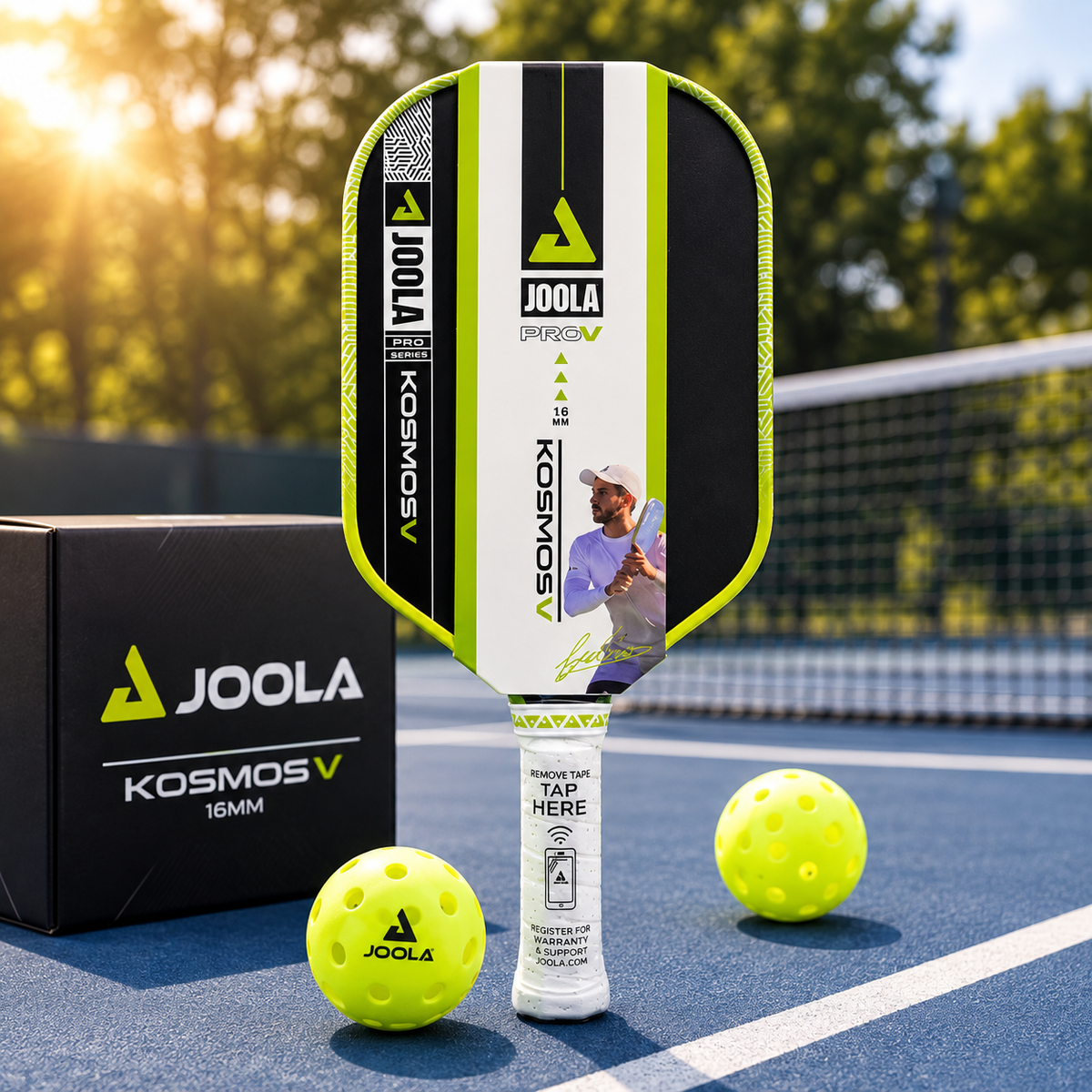 JOOLA Kosmos Pro V 16mm Pickleball Paddle – Textured Carbon Fiber Hybrid Paddle | Luxeora Shop