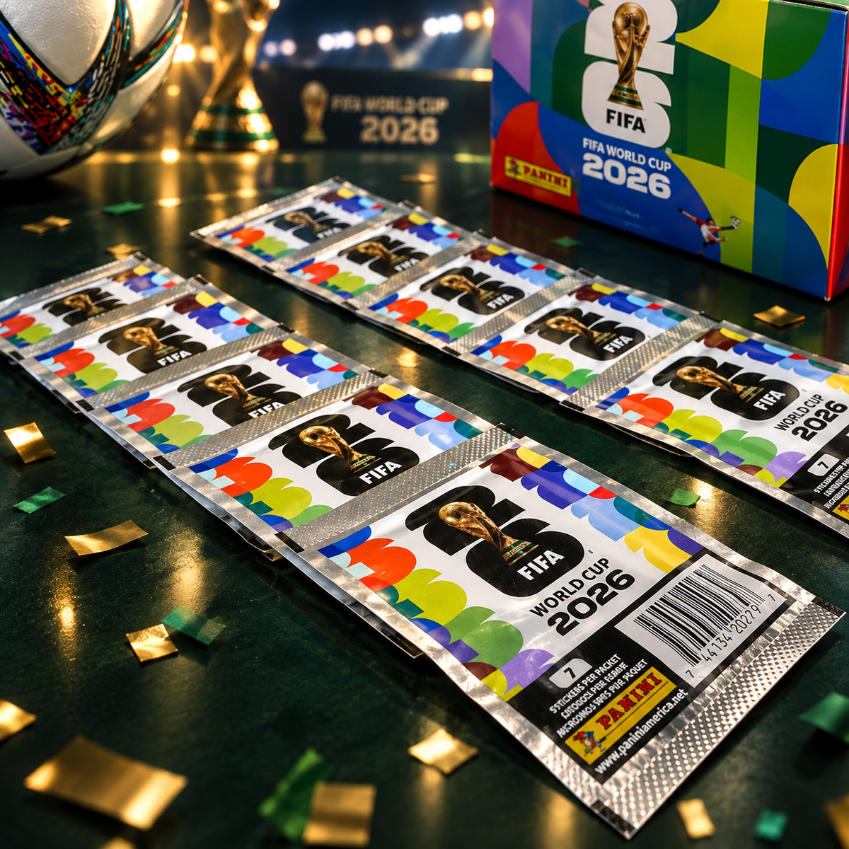 Panini FIFA World Cup 2026 Official Sticker Box – 50 Packs 350 Stickers | Luxeora Shop