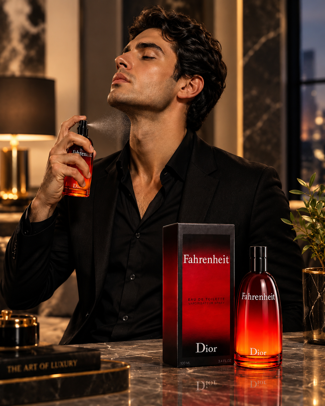 Dior Fahrenheit Eau de Toilette for Men 3.4 oz 100ml – Luxury Woody Leather Fragrance