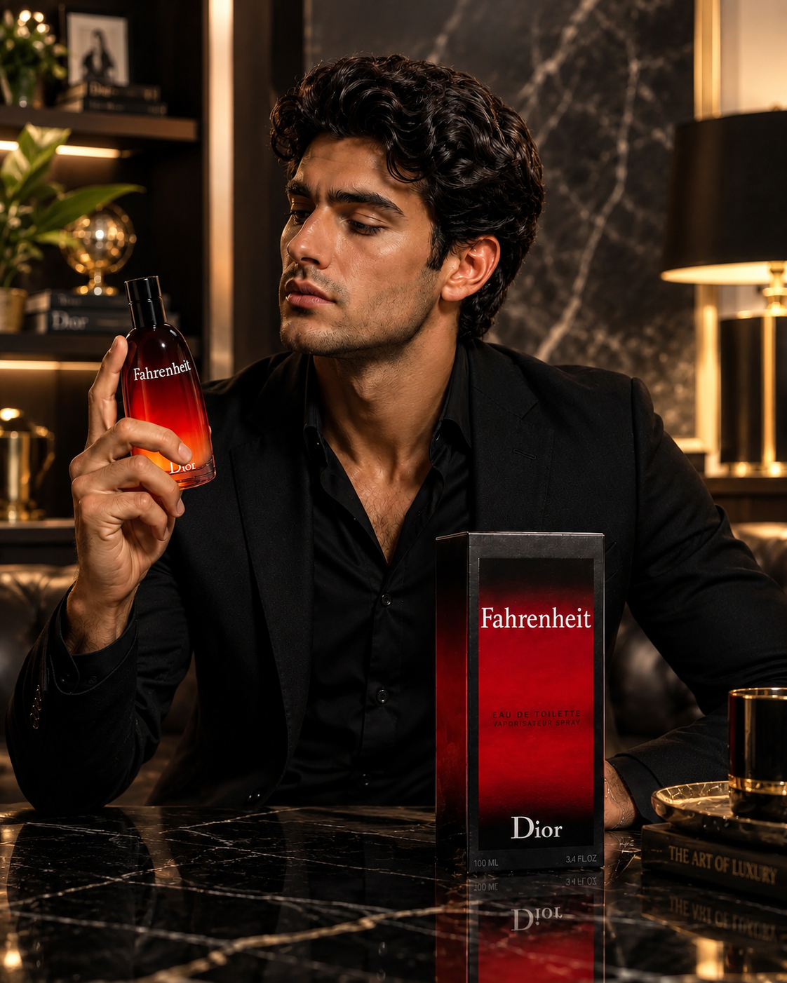 Dior Fahrenheit Eau de Toilette for Men 3.4 oz 100ml – Luxury Woody Leather Fragrance