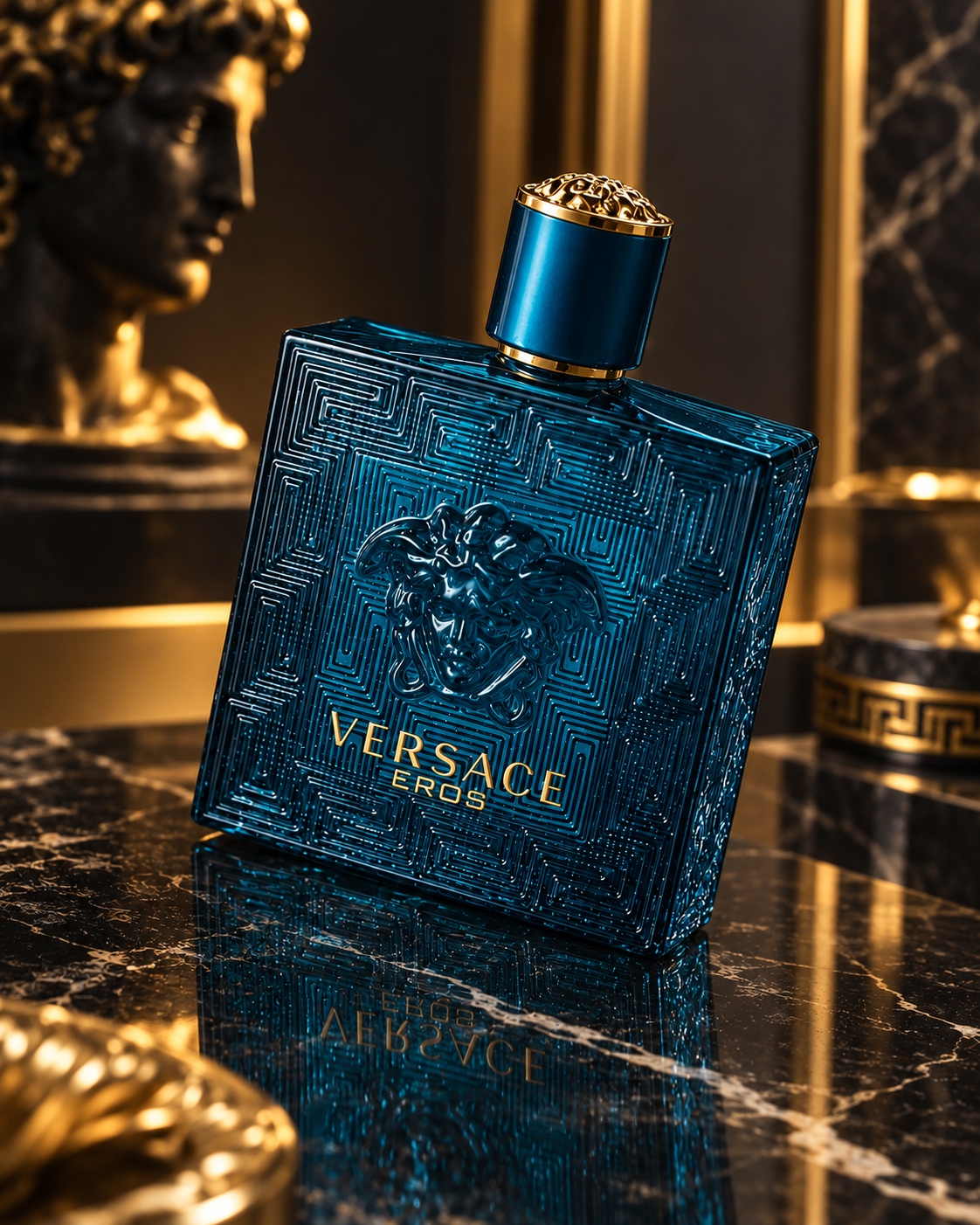 Versace Eros Eau de Parfum for Men 3.4 oz 100ml – Long Lasting Luxury Fragrance Spray