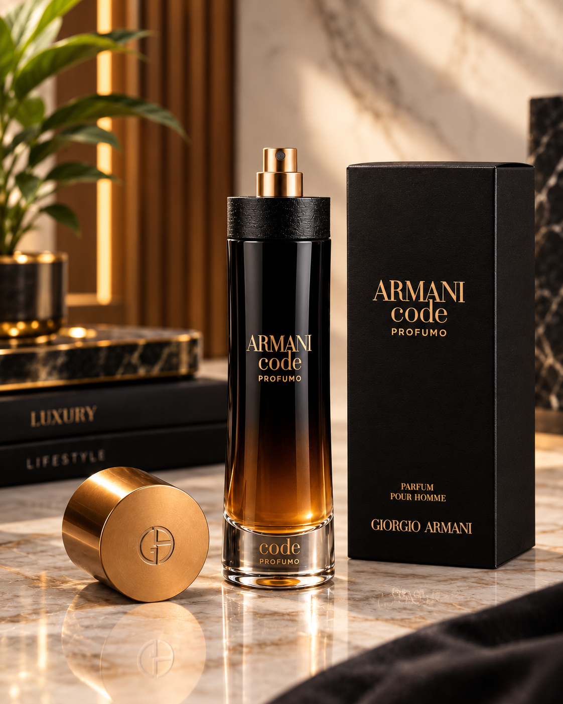 Giorgio Armani Code Profumo Eau de Parfum for Men 3.7 oz Spray – Long Lasting Fragrance